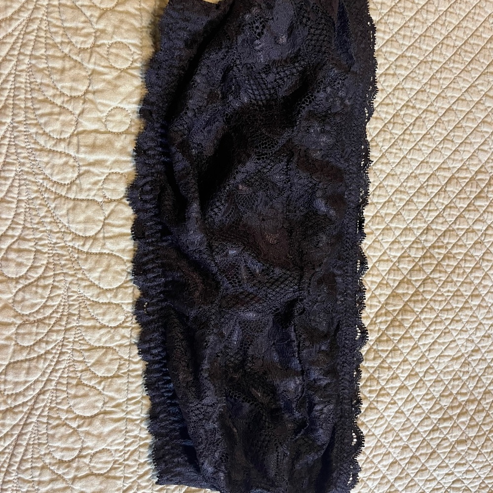 NWT Cosabella Black Curvy Flirtie Bandeau Sz Medium